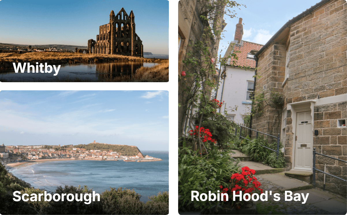Visit Scarborough, Whitby and Robin Hood's Bay in one trip