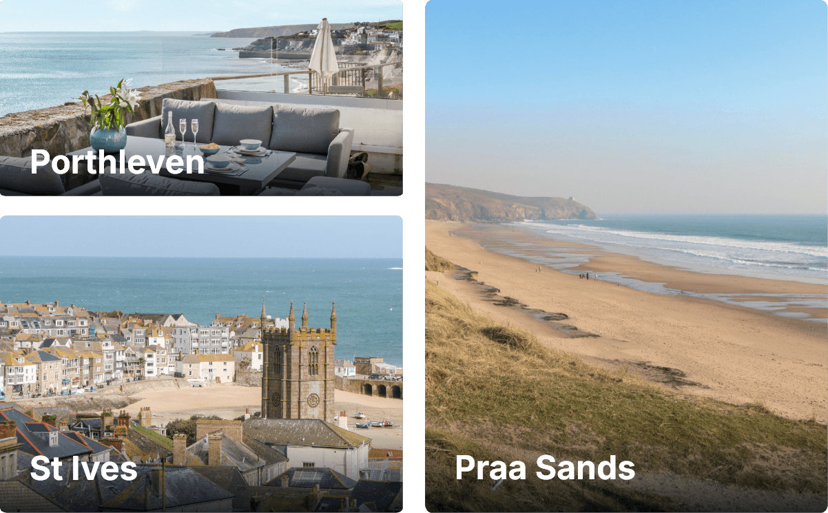 Visit Porthleven, St Ives and Praa Sands in one trip