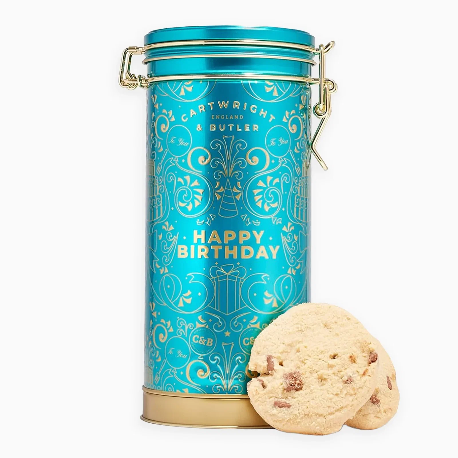 Image of 4180 - Birthday Musical Tin Chocolate Biscuits