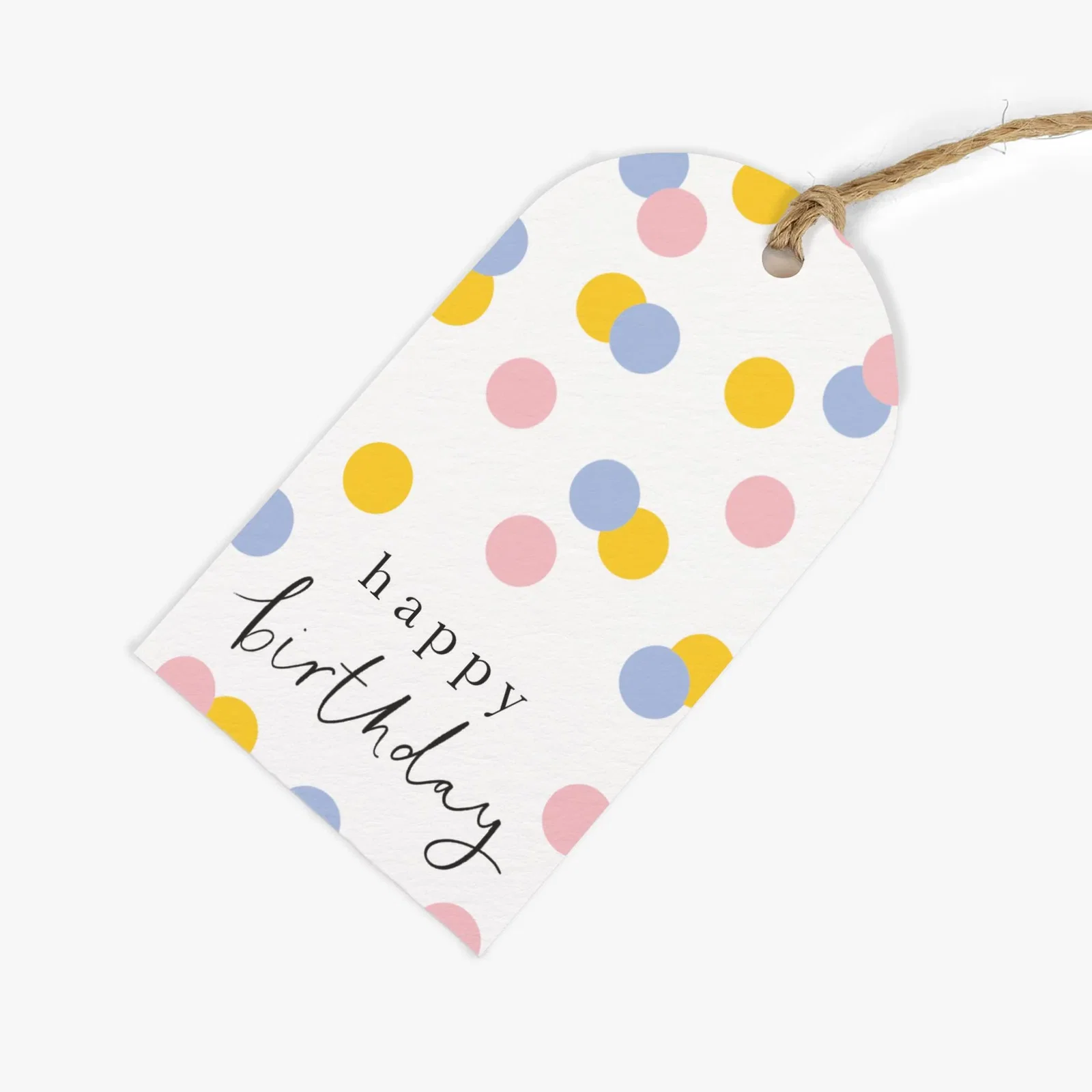Image of GWT09 - Confetti Birthday Gift Tags (Pack of 6)
