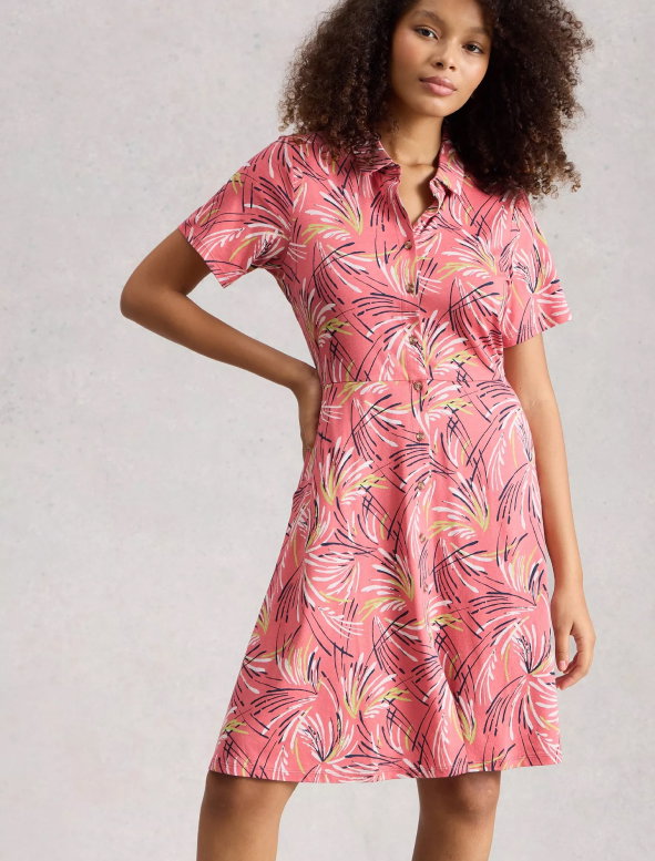Shop Ria Jersey Shirt Knee Length Dress