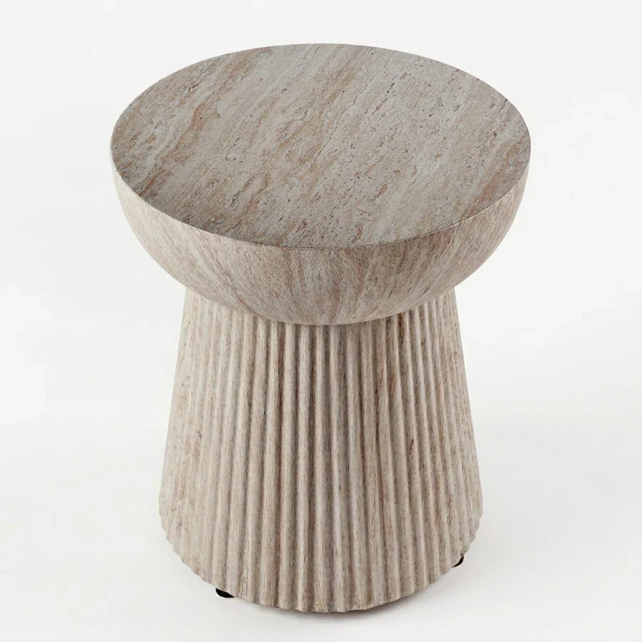 Neptune 15" Concrete Outdoor Side Table