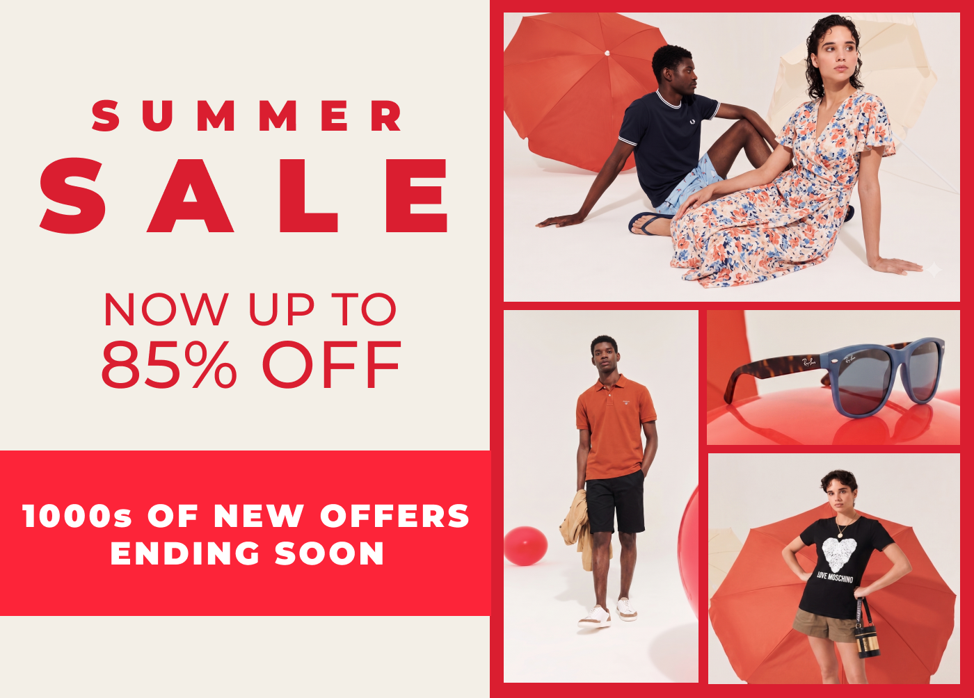 SUMMER SALE NOW UP TO 85% OFF 1000S OF NEW OFFERS ENDING SOON