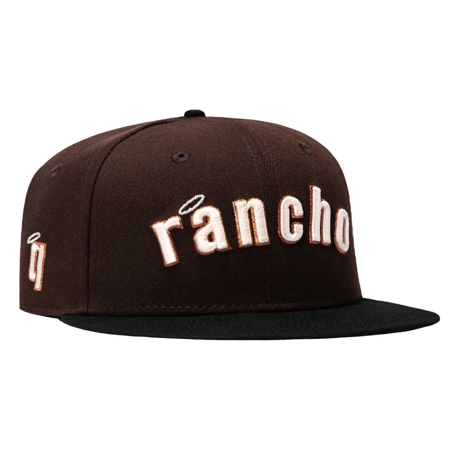 Image of New Era 59Fifty Rancho Cucamonga Quakes Word Hat - Brown, Black