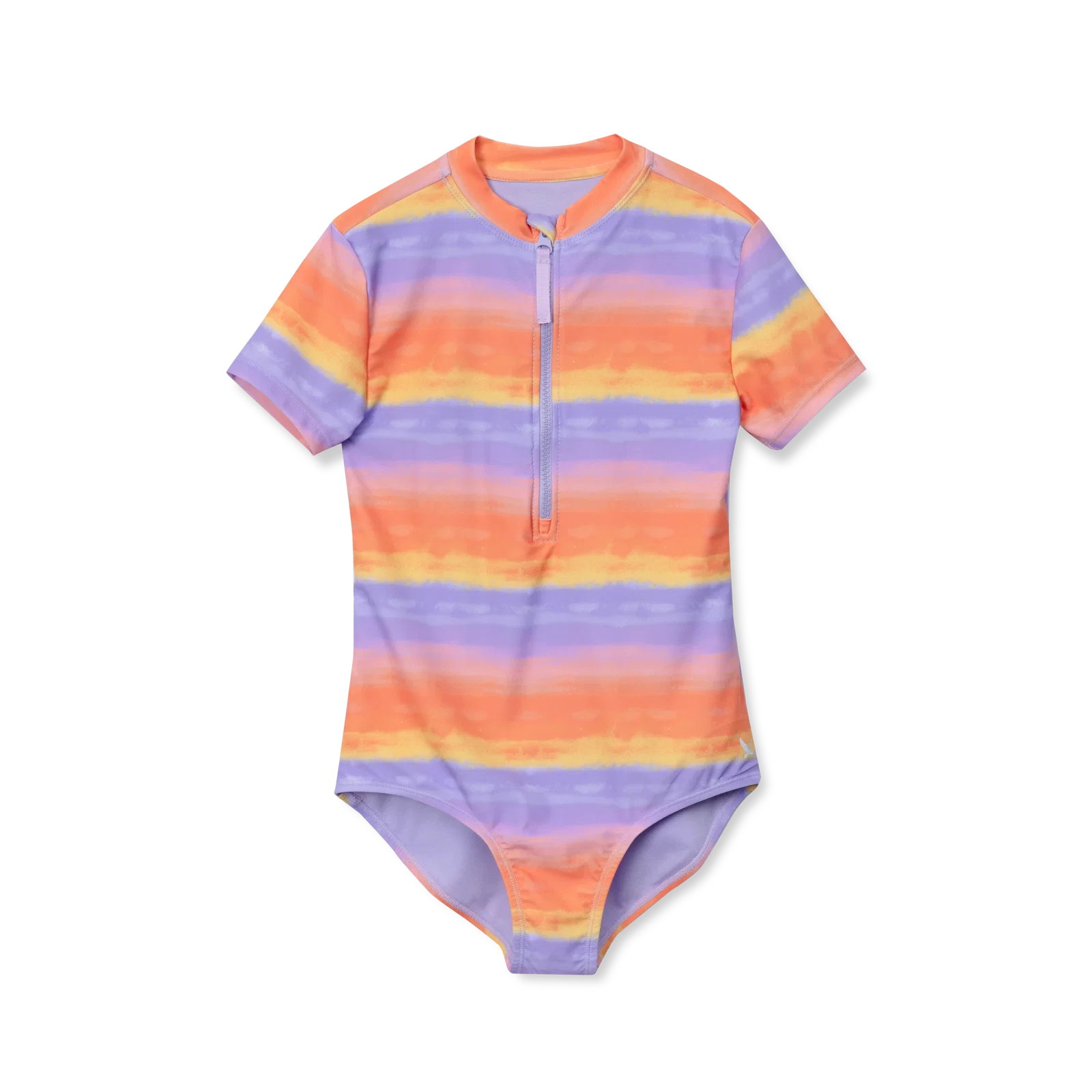 Image of Girls Sea Spray SS One PC Zip Front Swimsuit