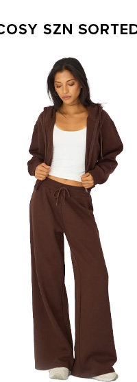 Brown Zip Up Crop Hoodie
