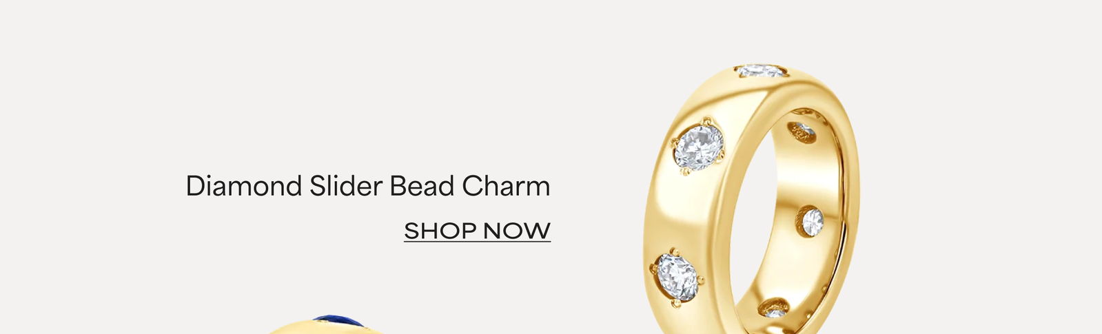 Diamond Slider Bead Charm