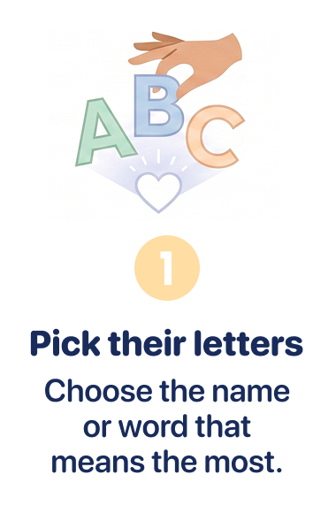 Pick their letters >