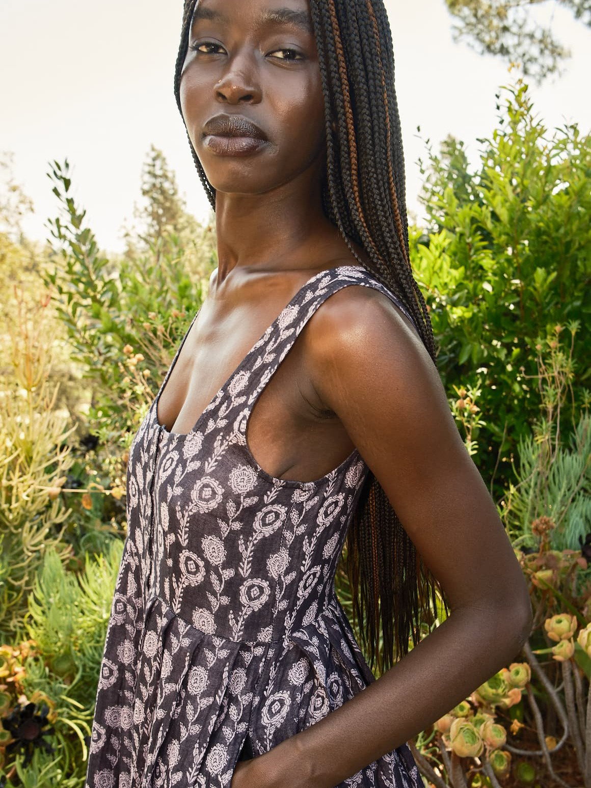 model in maura top hydrangea