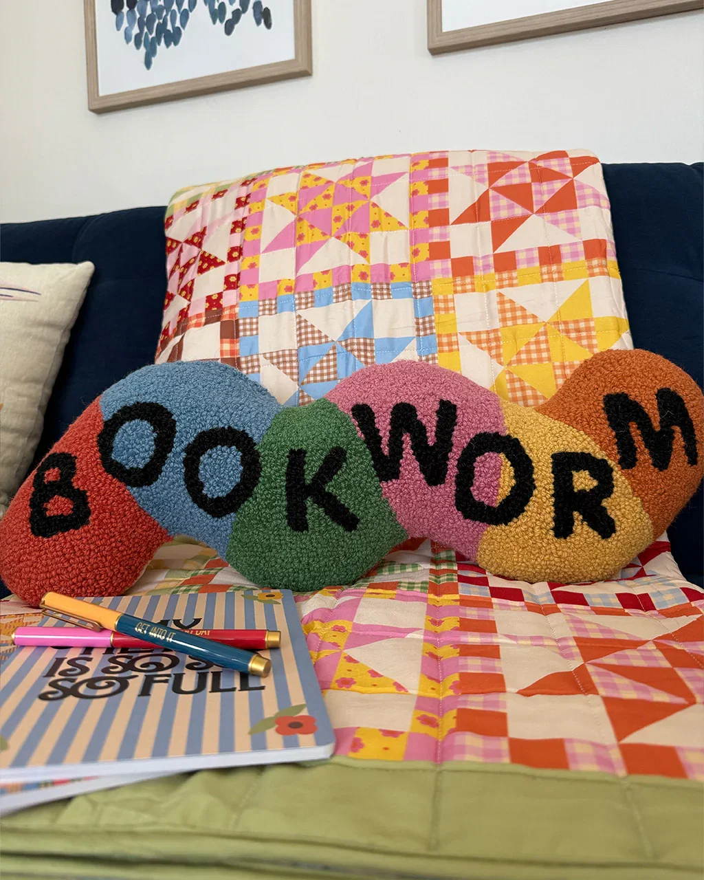 Image of Bookworm Hook Pillow