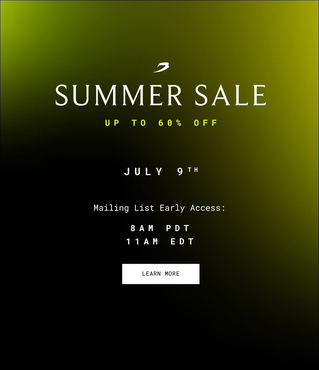 Summer Sale - 09/07/26