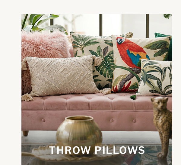 Throw pillows. 
