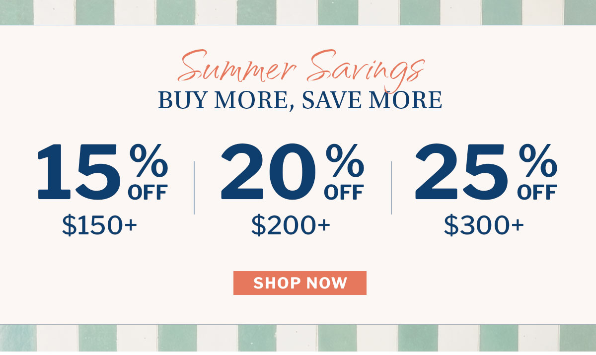 Buy more, save more. 