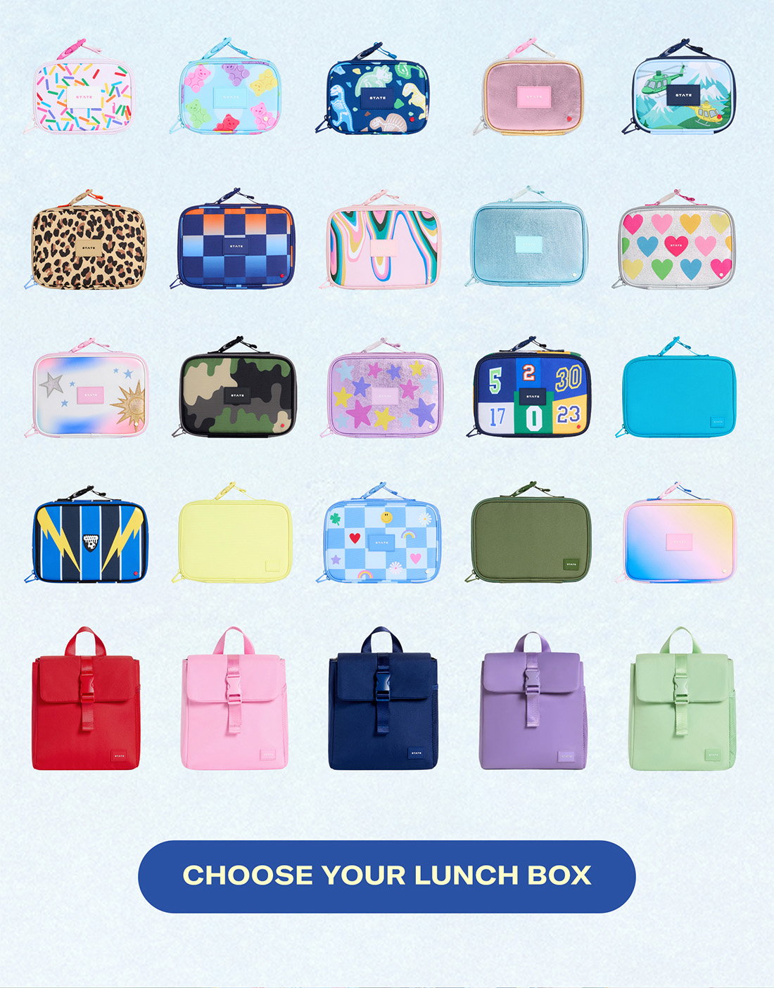 CHOOSE YOUR LUNCHBOX