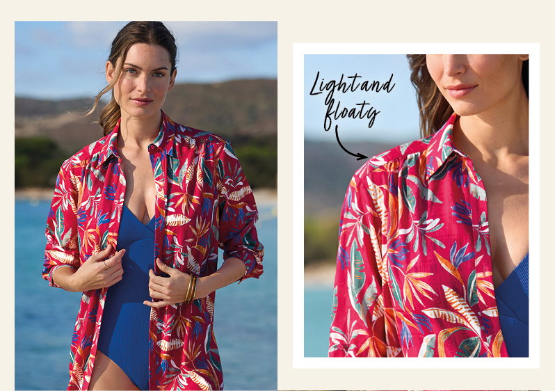 Climatyl tropical print shirt