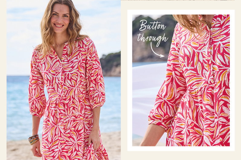 Climatyl printed tiered dress
