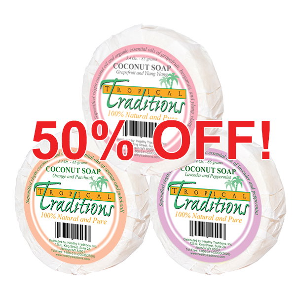 Scented Soap Bars with Virgin Coconut Oil