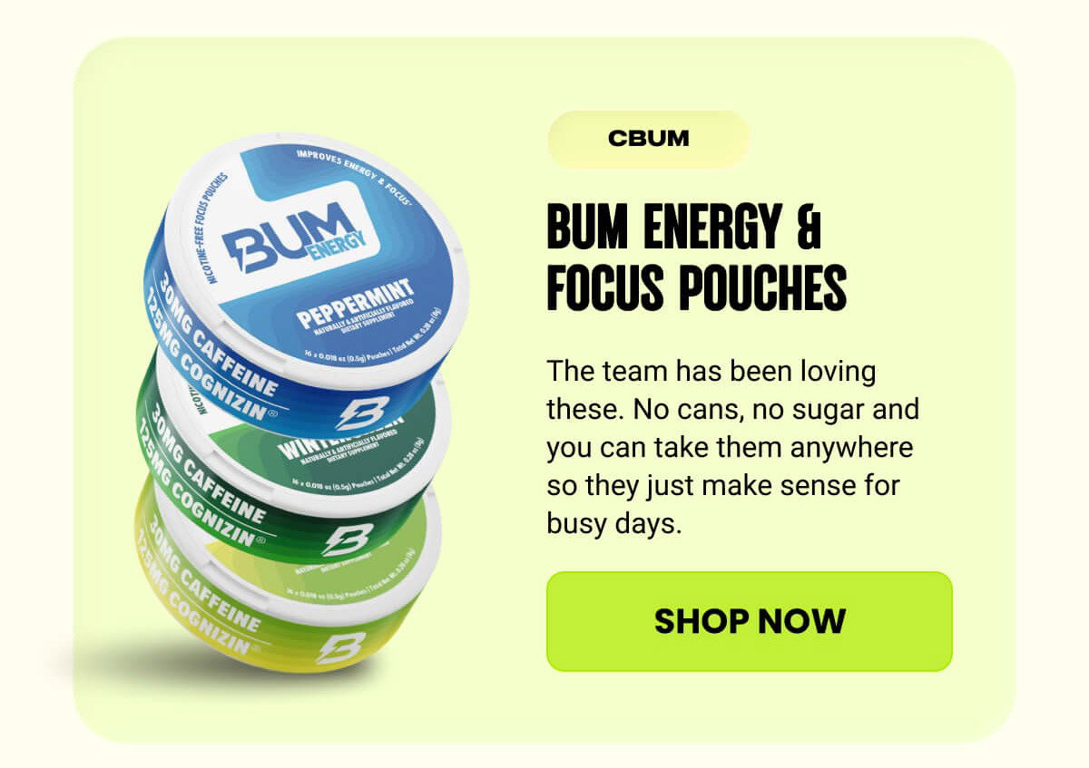 BUM Energy & Focus Pouches