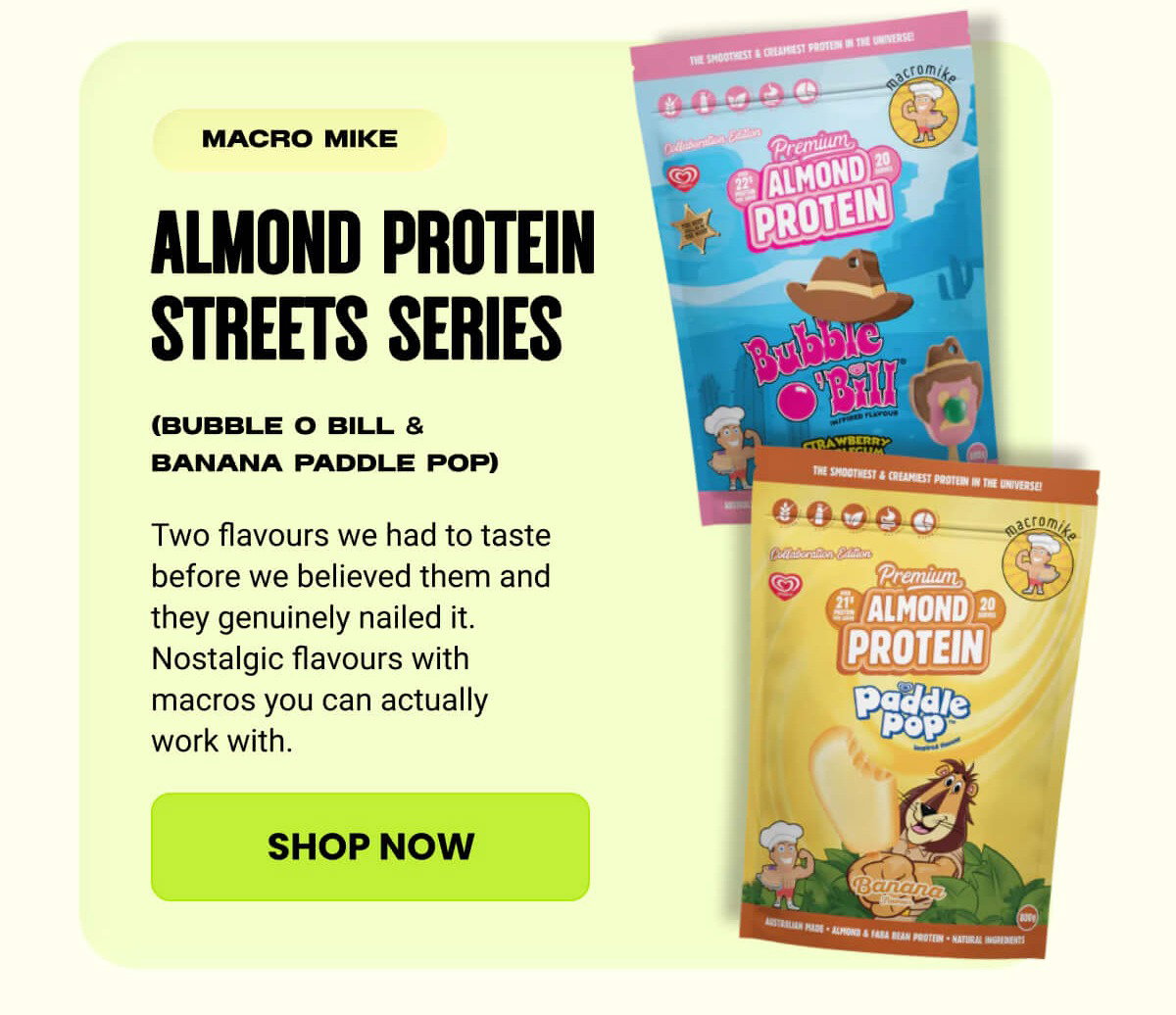 Almond Protein Streets Series