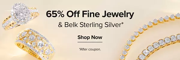 Assorted jewelry. 65% off fine jewelry and Belk Sterling Silver. Shop now. After coupon.