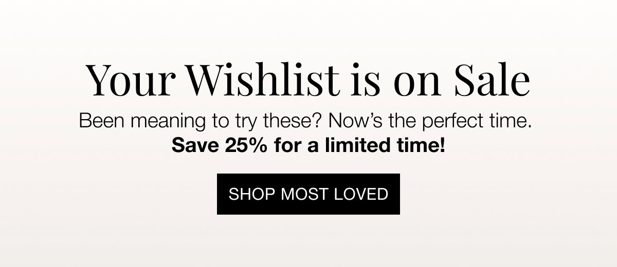 Your Wishlist is on Sale
