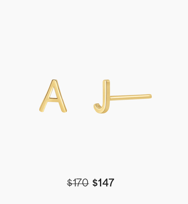 Solid Letter Studs