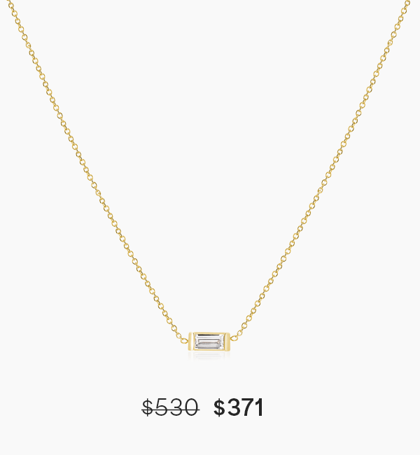 Baguette Diamond Necklace