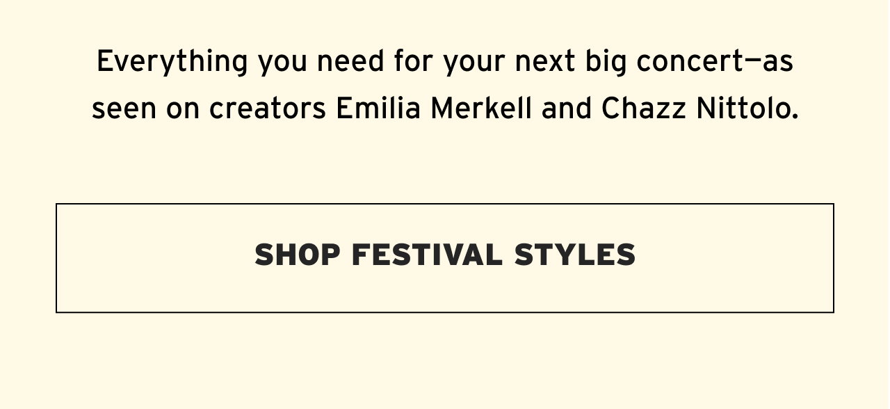 FESTIVAL LOOKS