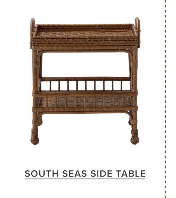 South Seas Rattan Side Table