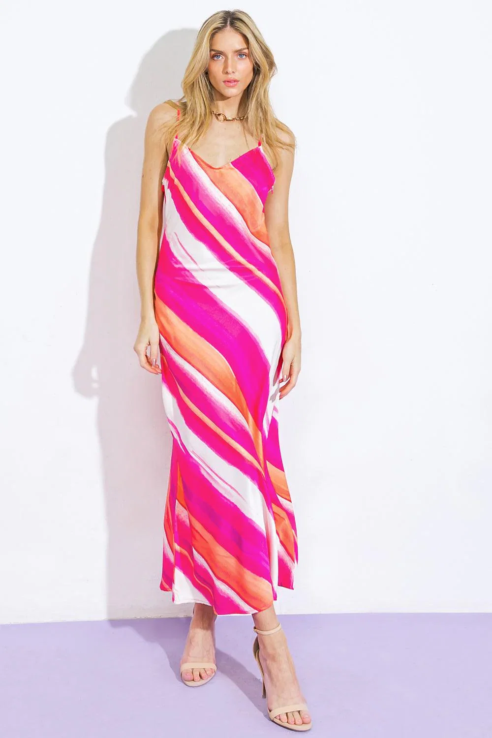 Image of Spring Fling Woven Midi Dress