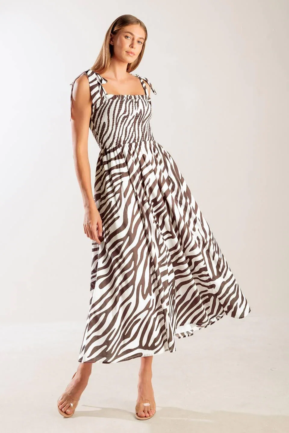 Image of Dancing With The Woven Midi Dress
