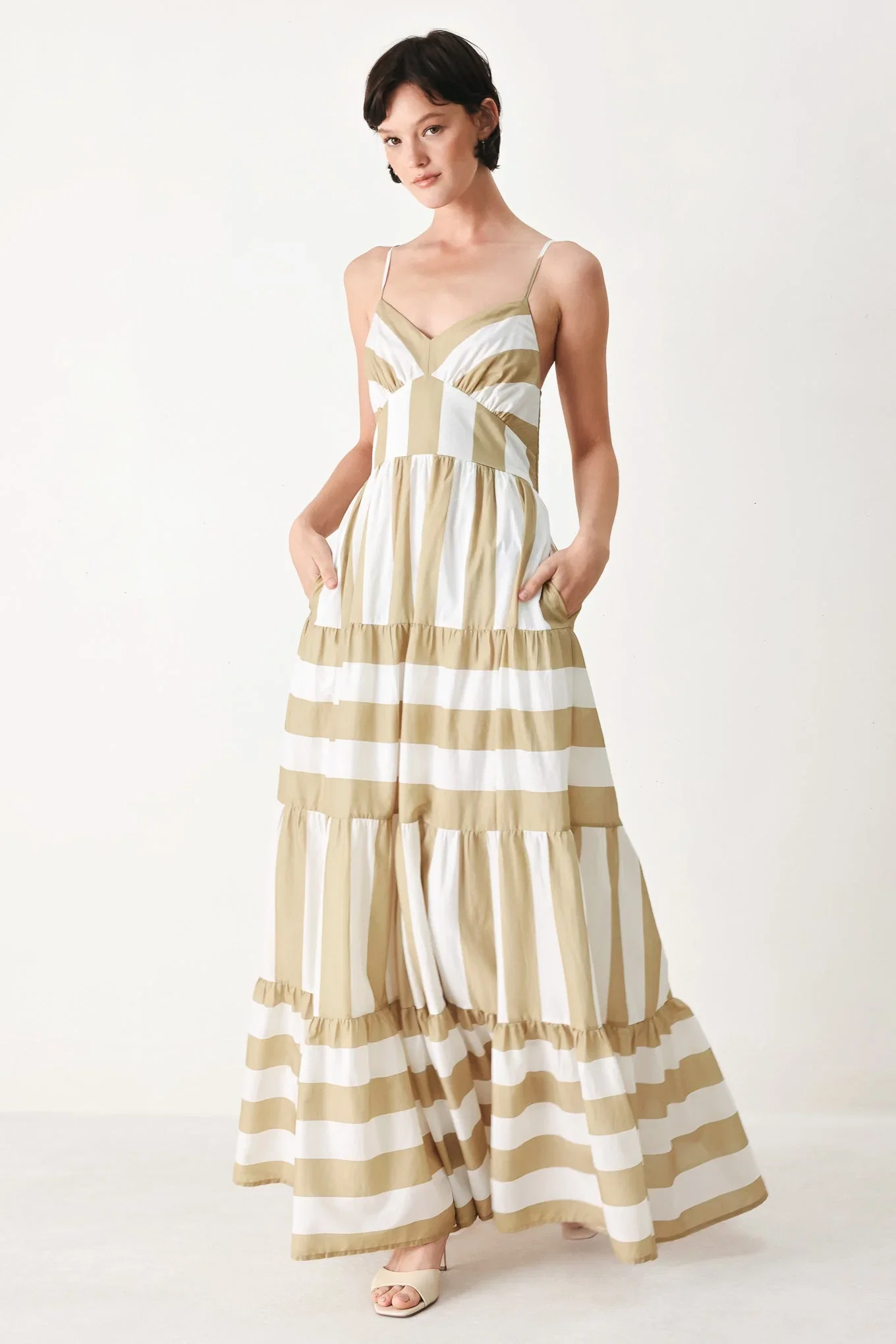 Image of Sunkissed Boardwalk Woven Maxi Dress