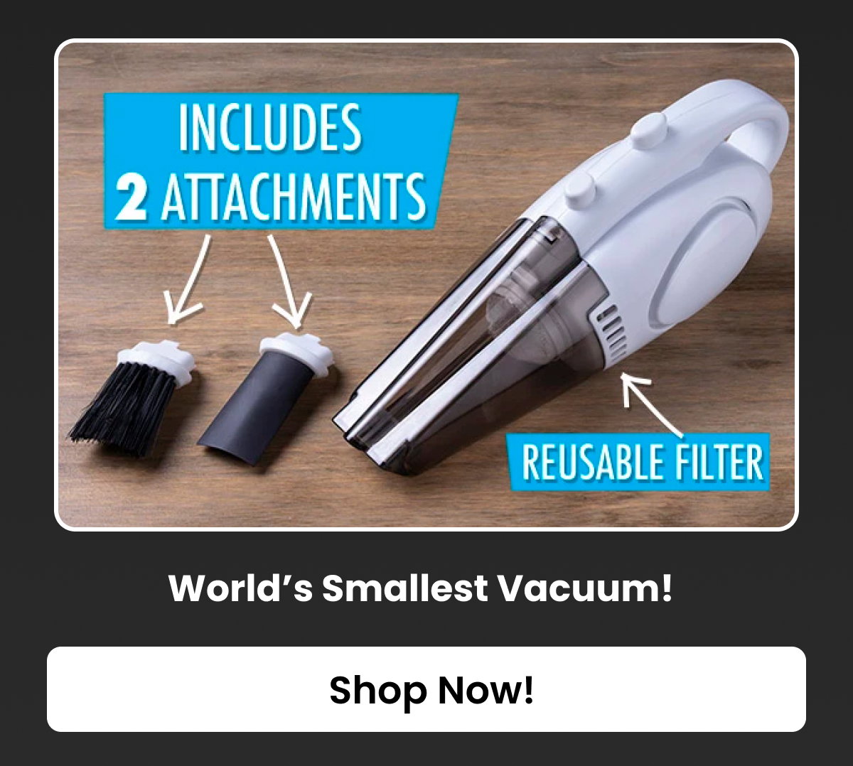 World’s Smallest Vacuum