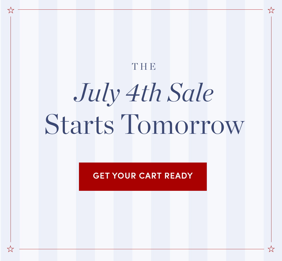 Memorial Day Savings Start Tomorrow
