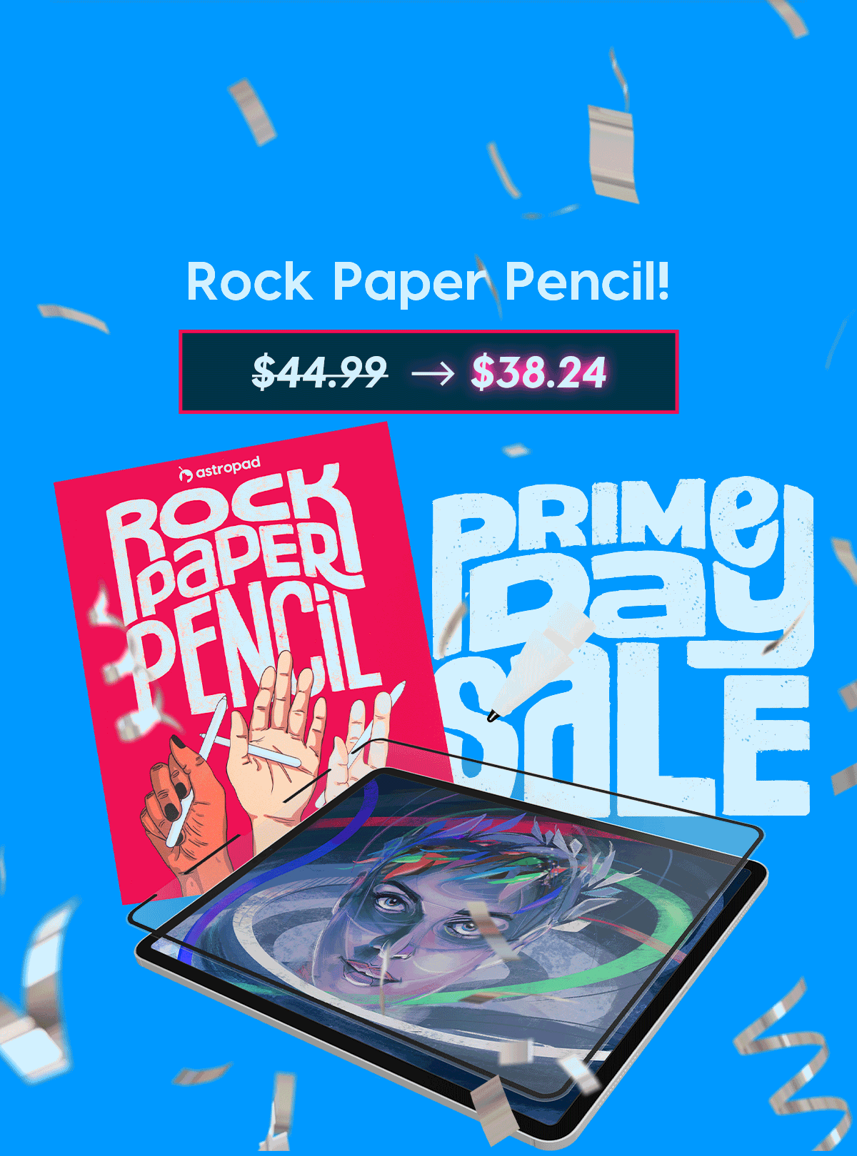 15% Off Rock Paper Pencil!  $44.99 → $38.24