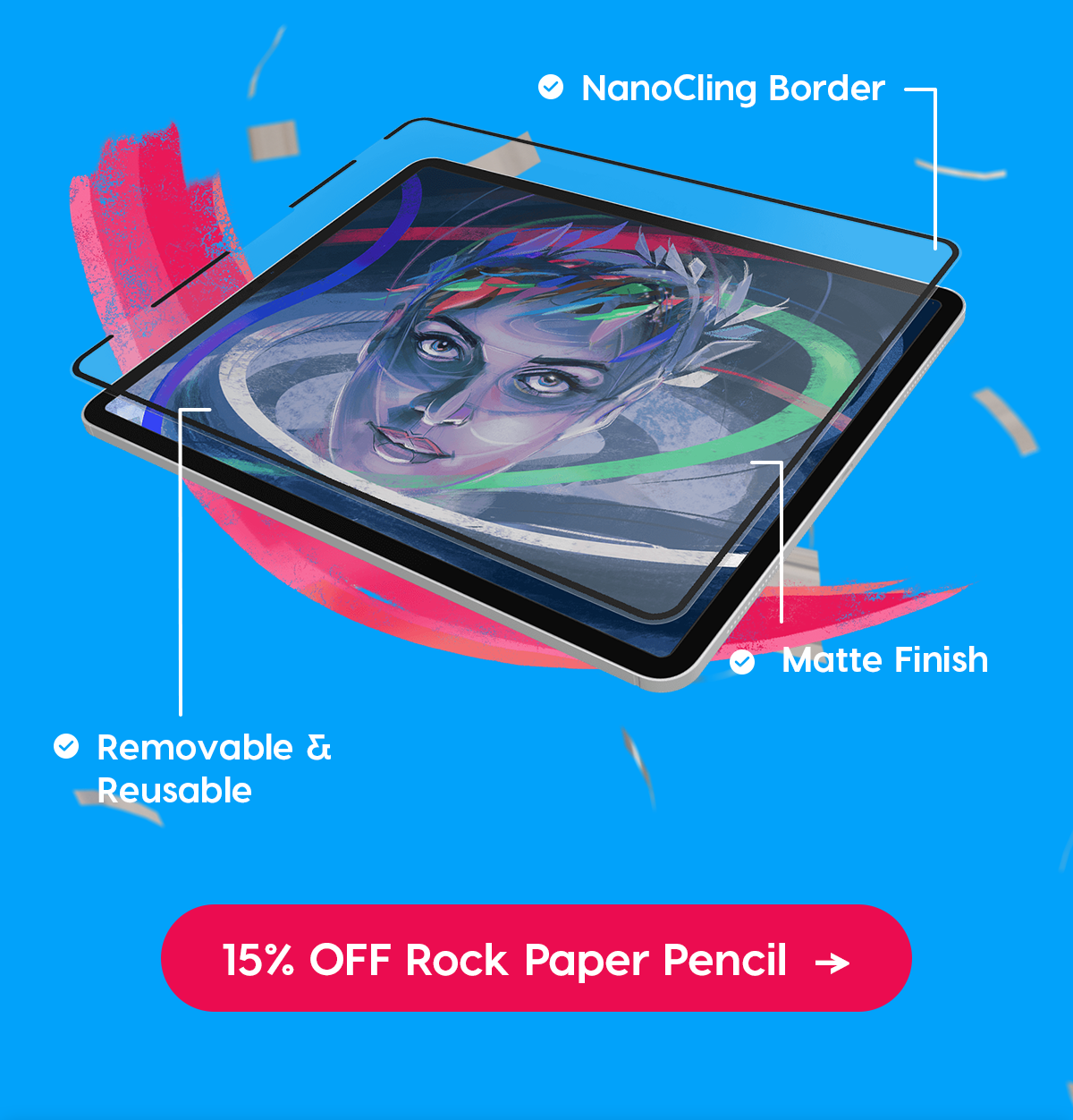 ✔️ NanoCling Border ✔️ Matte Finish ✔️ Removable & Reusable