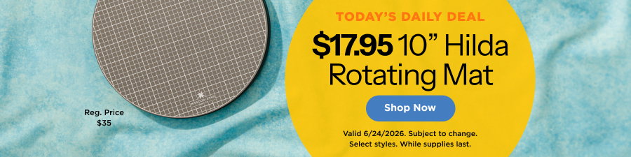 $17.95 10" Hilda Rotating Mat. Shop now. Valid 6/24/26. Subject to change. Select styles. While supplies last.