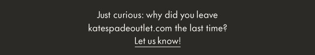 Let us know