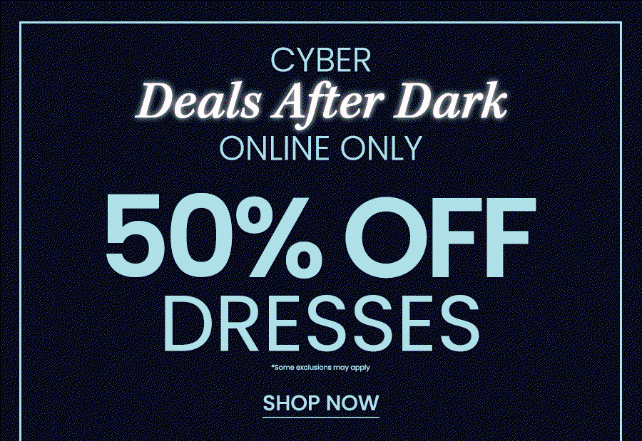 50% off dresses