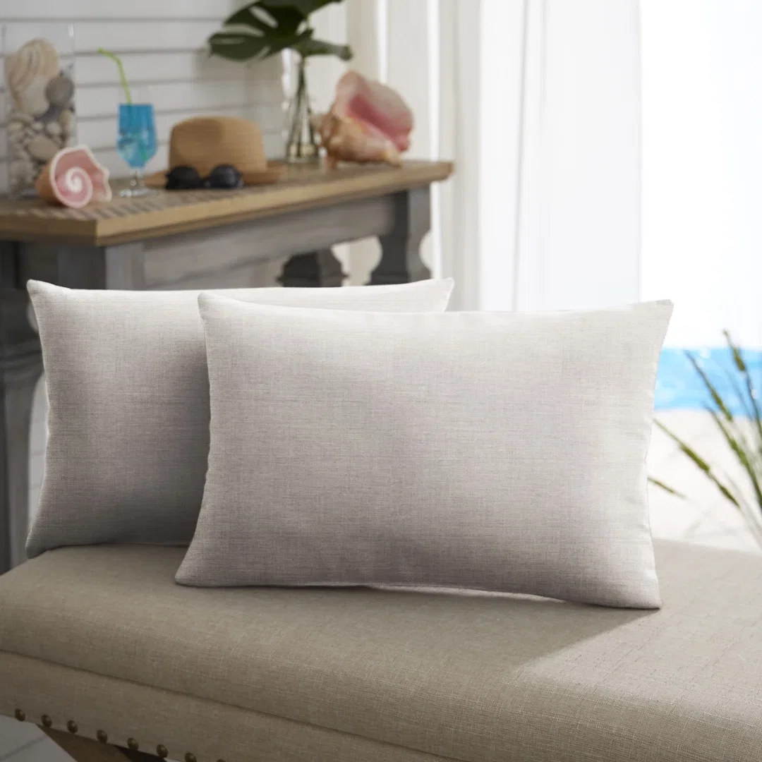 Easton Sunbrella Weather Resistant Lumbar Pillows (Set of 2)