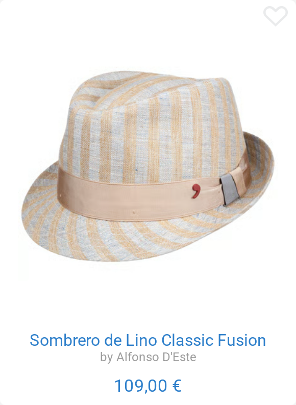 Sombrero de Lino Classic Fusion by Alfonso D'Este