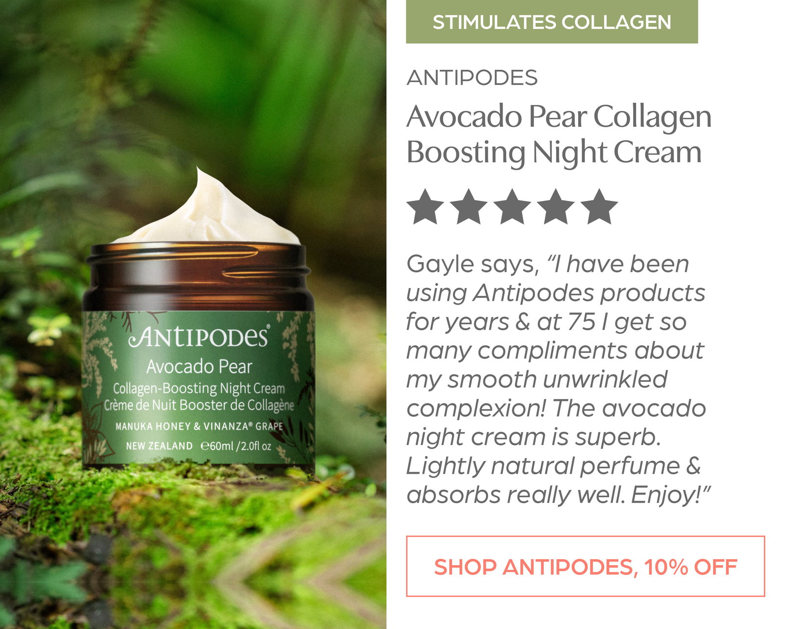 Save 10% off Antipodes