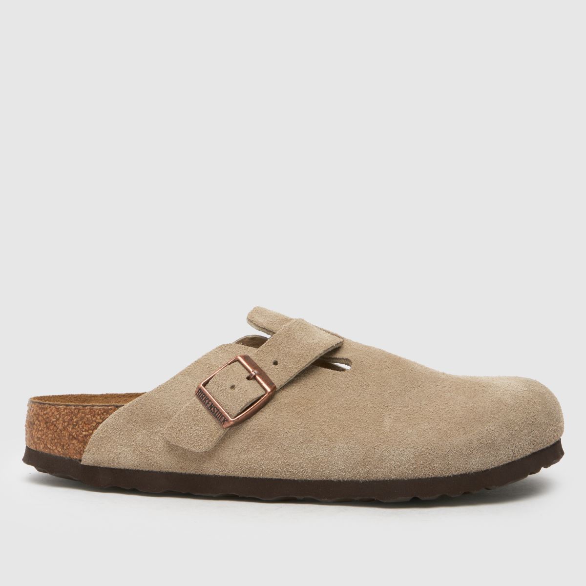 A BIRKENSTOCK Boston Soft Footbed Clog in Taupe
