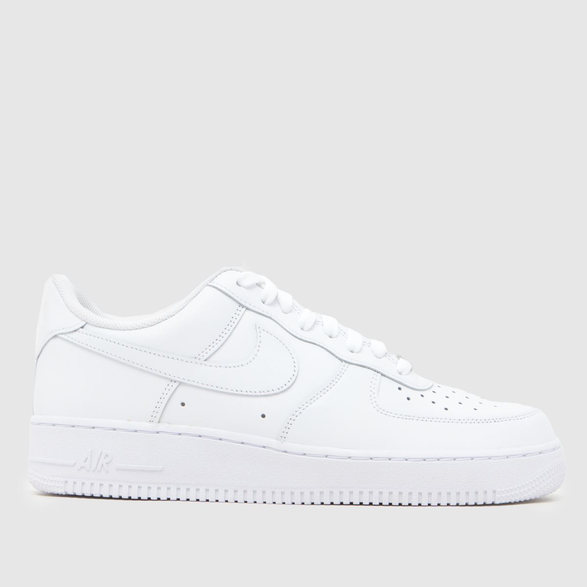 A Nike Air Force 1 in White