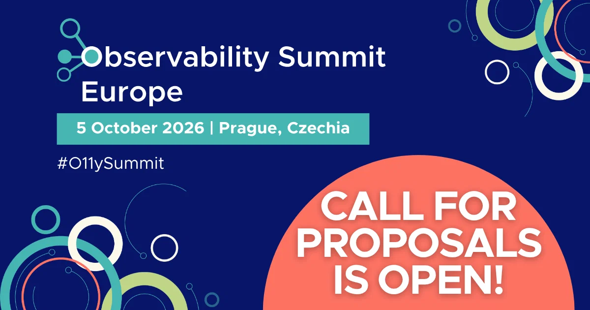 Submit to Speak at Observability Summit Europe 5 October in Prague