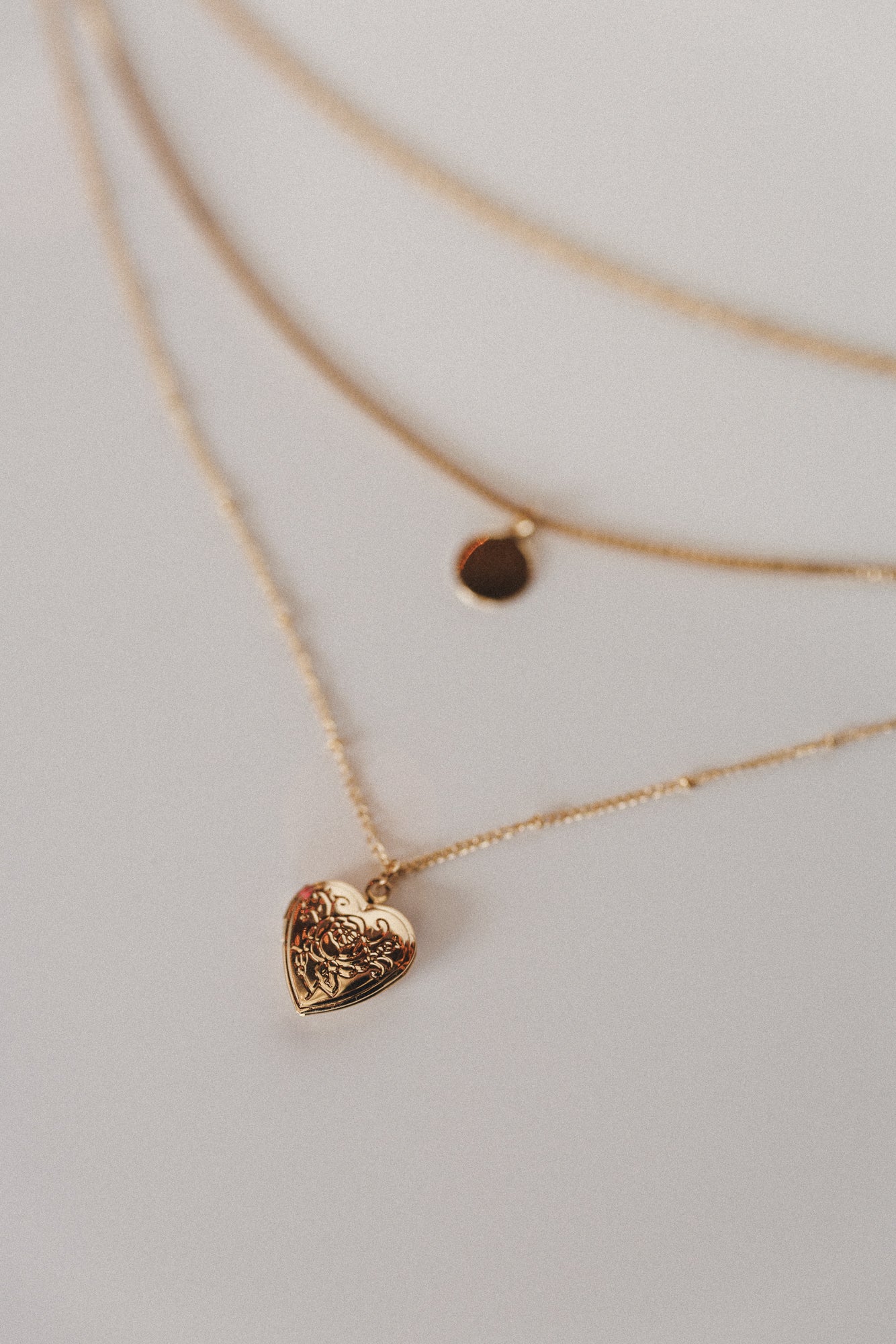 Image of Eternal Love Locket Necklace - Gold