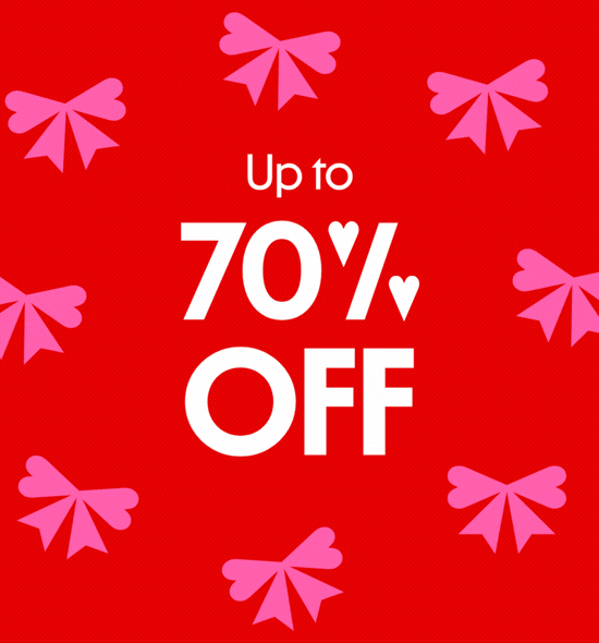 Up to 70 Percent OFF