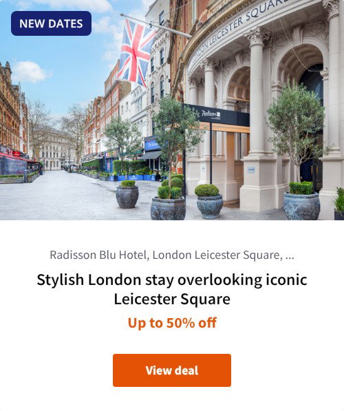 Stylish London stay overlooking iconic Leicester Square