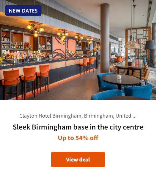Sleek Birmingham base in the city centre