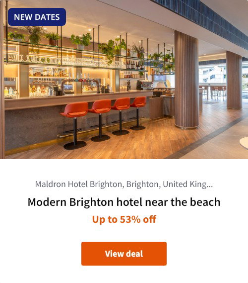 Modern Brighton hotel near the beach